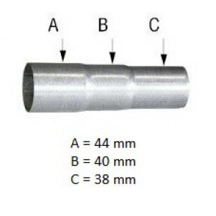 Universal Auspuff Reduzierstück Ø 38 - 40 - 44 mm