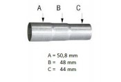 Universal Auspuff Reduzierstück Ø 44 - 48 - 50,8 mm
