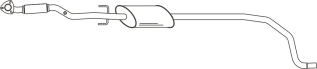 Mittelschalldämpfer OPEL Corsa D 1.4i - 16V