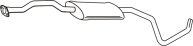 Mittelschalldämpfer FORD Escort