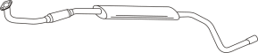 Mittelschalldämpfer FIAT Stilo