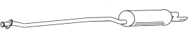 Endschalldämpfer BMW 518i 1.8