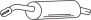 Endschalldämpfer (incl. KM-9618) CITROEN C2 C3 C3 Pluriel
