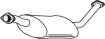 Mittelschalldämpfer FORD Maverick NISSAN Terrano II