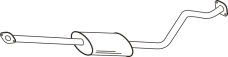 Mittelschalldämpfer MITSUBISHI Lancer