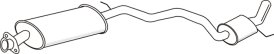 Mittelschalldämpfer ALFA ROMEO 147