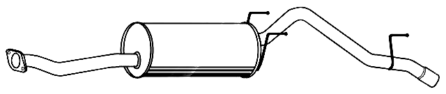 Endschalldämpfer TOYOTA HiLux 2.5D