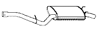 Endschalldämpfer CHRYSLER Sebring 2.0i 2.7i-V6