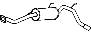 Endschalldämpfer HONDA Logo 1.3i Hybrid