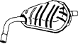 Endschalldämpfer rechts ALFA ROMEO 159