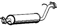 Mittelschalldämpfer LAND ROVER Range Rover 2.5 TDi 3.9i 4.6i