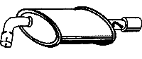 Endschalldämpfer Rechts JAGUAR X-Type 2.5i 3.0i