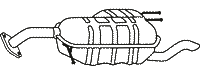 Endschalldämpfer HYUNDAI Accent 1.4i 1.6i