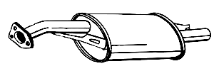 Endschalldämpfer PROTON 413 1.3i 415 1.5i 416 1.6i