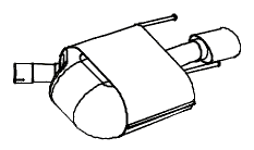 Endschalldämpfer (Chr. Endstück) OPEL Insignia A 2.0 CDTi Hatchback Sedan 4WD