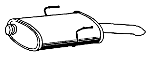 Endschalldämpfer PEUGEOT 406 2.0 HDi 2.2 HDi