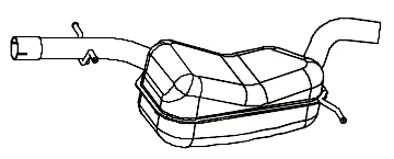 Mittelschalldämpfer SKODA Octavia II 2.0 FSi